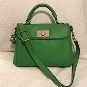 Kate Spade Green Top Handle Satchel Crossbody